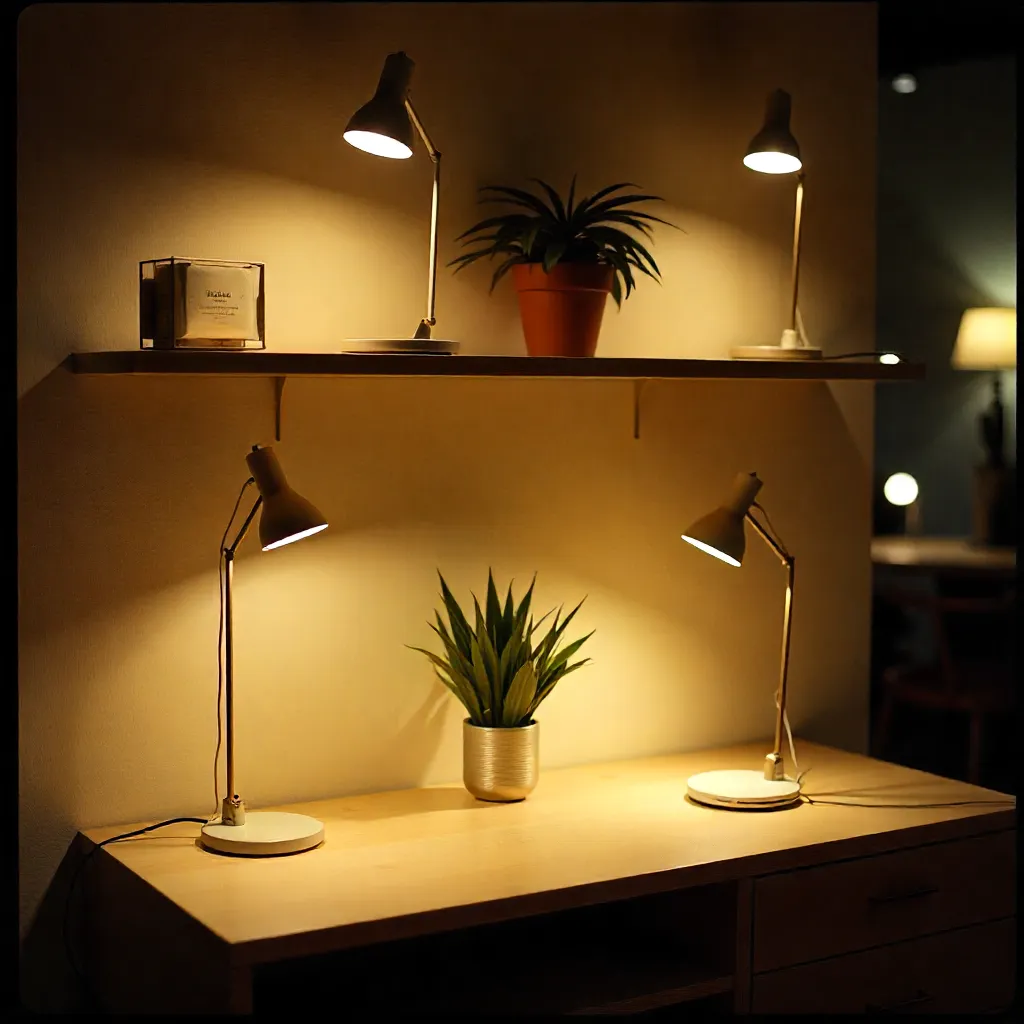 Banner promocional de lámparas de lectura