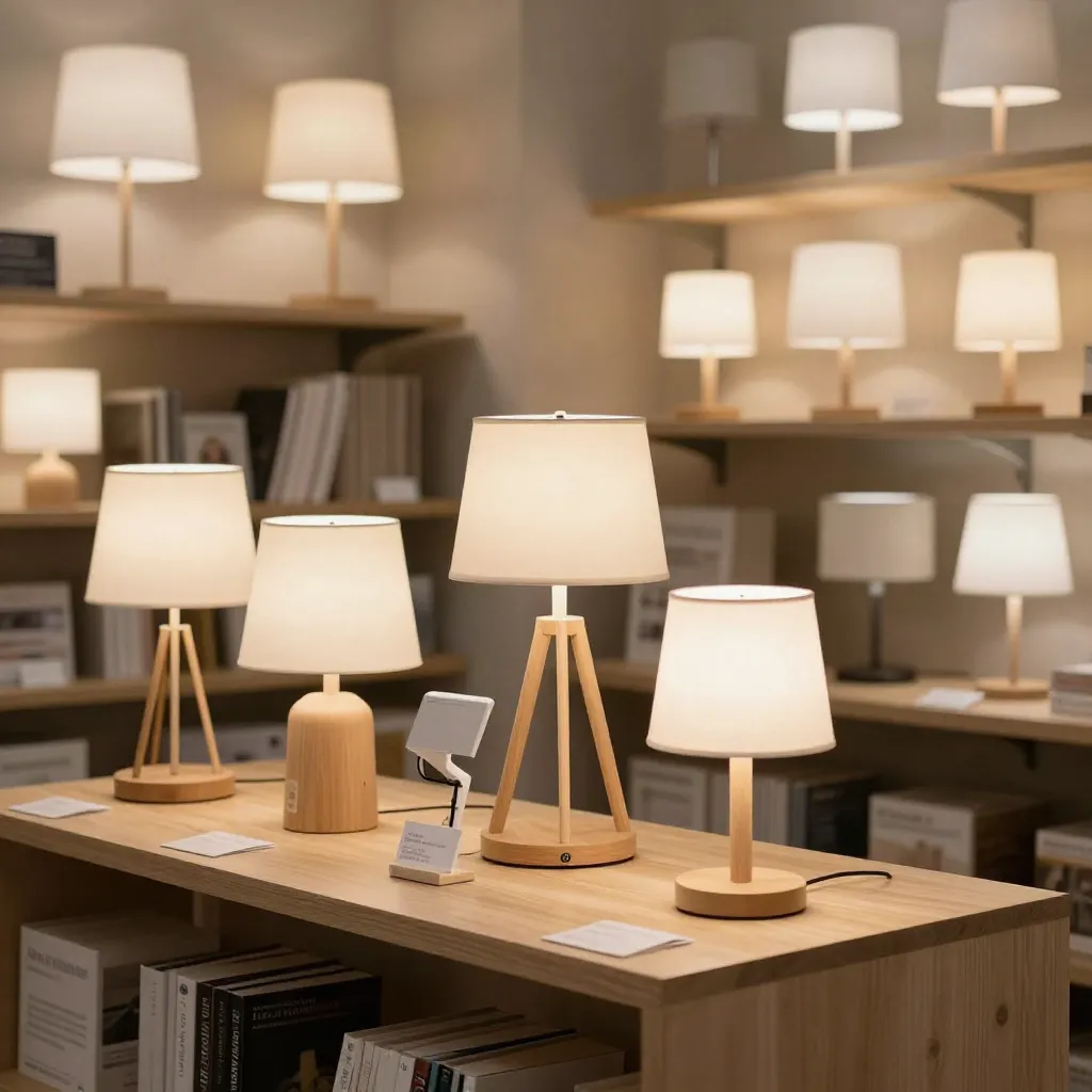 Lámpara con clip negra moderna