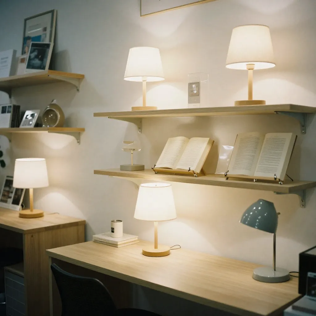 Detalle de lámpara elegante