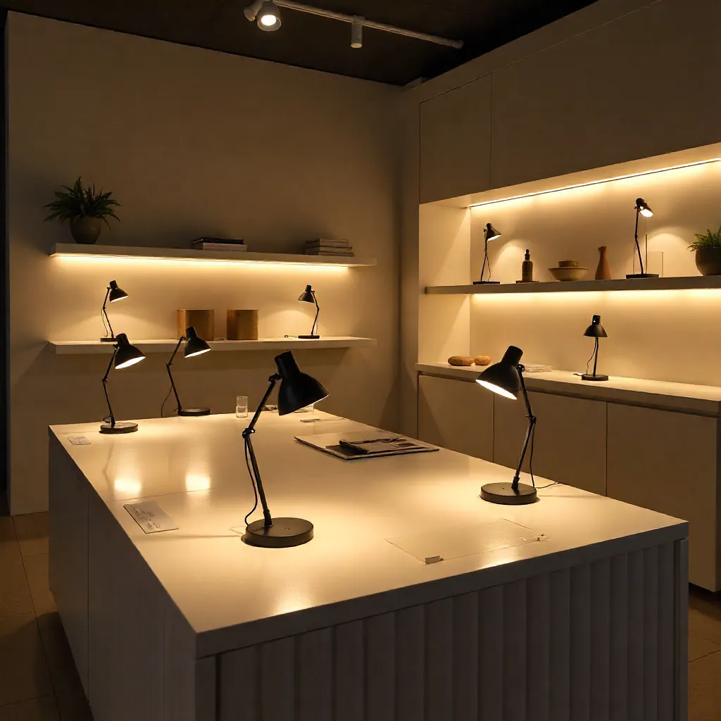 Lámpara moderna con acabado premium